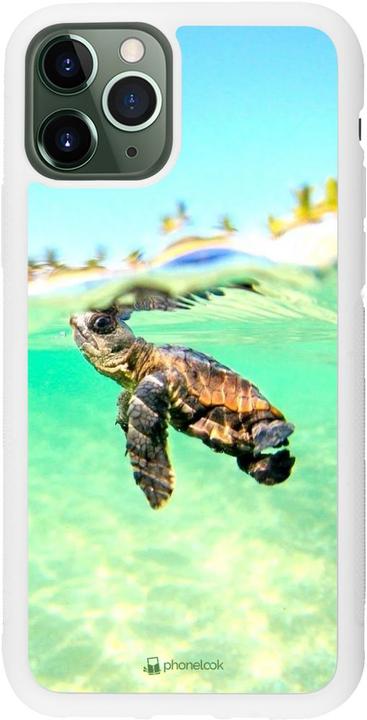 Produktbild PhoneLook Hülle Silikon weiss Turtle Underwater (Apple iPhone 11 Pro)