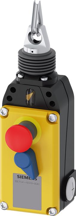 Immagine prodotto Siemens Interruttore a fune con arresto di emergenza, 3x M20x1.5, 1S+3Ö, chiusura secondo EN ISO 13850