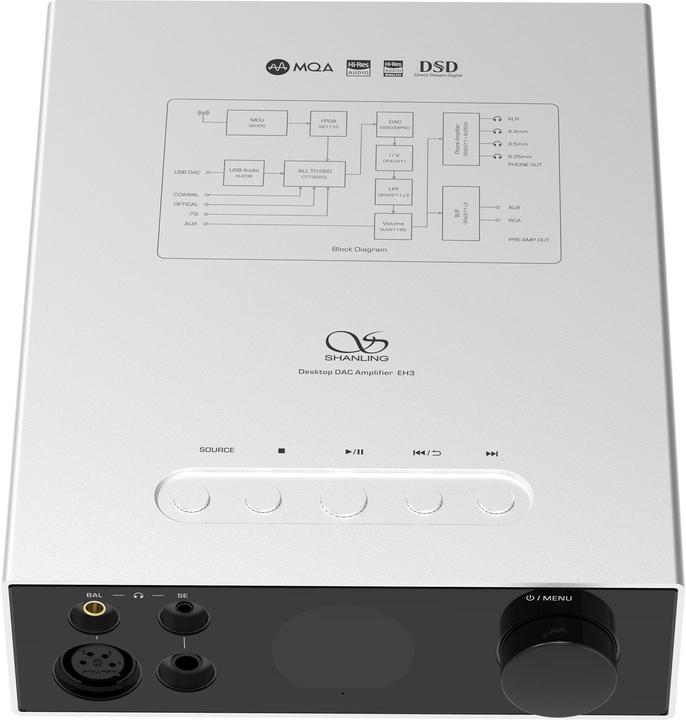 Actual product image Shanling EH3 (Display, gain switch, USB host, USB-DAC, Bluetooth, Wi-Fi)