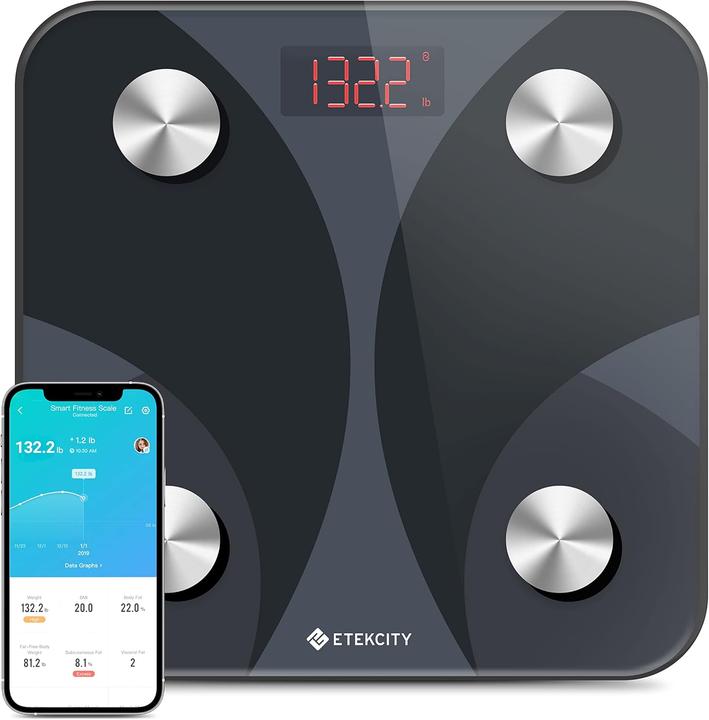 Image du produit Etekcity Digitale Körperfettwaage mit Bluetooth und App-Unterstützung (180 kg)