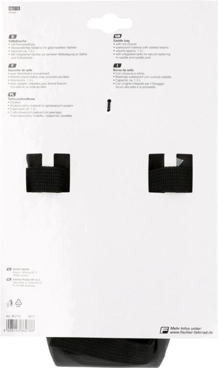 Actual product image Fischer Wasserdicht M (1.30 l, Saddle bag)