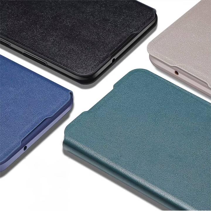 Produktbild X-Level Galaxy A6+ 2018 - FIBColor Flip Etui, Kunstleder, 360° Rundumschutz, Gold (Samsung Galaxy A6+)