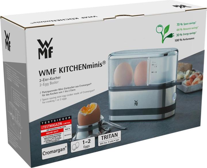 Produktbild WMF KÜCHENminis Eierkocher 2-Eier-Kocher hartgekocht, weich gekocht (EU-Stecker)