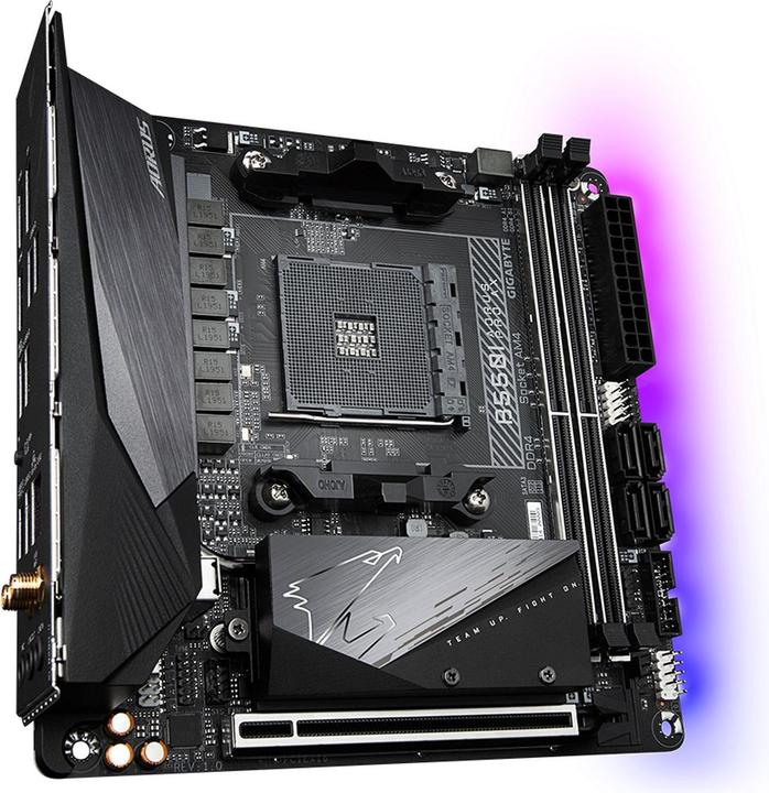 Actual product image Gigabyte B550I Aorus Pro AX (AM4, AMD B550, Mini-ITX)