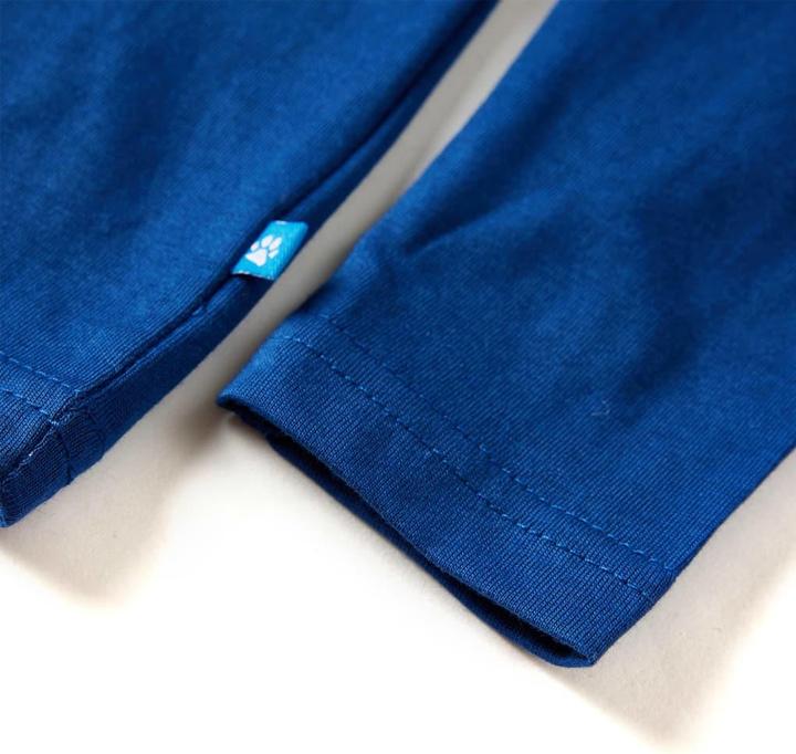 Immagine prodotto VidaXL Camicia da bambino a maniche lunghe blu scuro 104,Materiale: 100 (104)