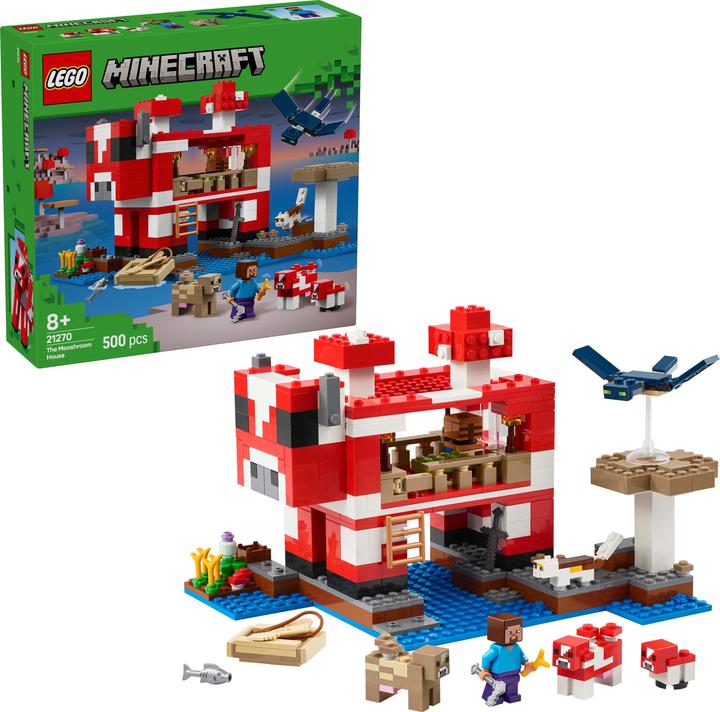 Immagine prodotto LEGO Das Pilzkuh-Haus (21270, LEGO Minecraft)