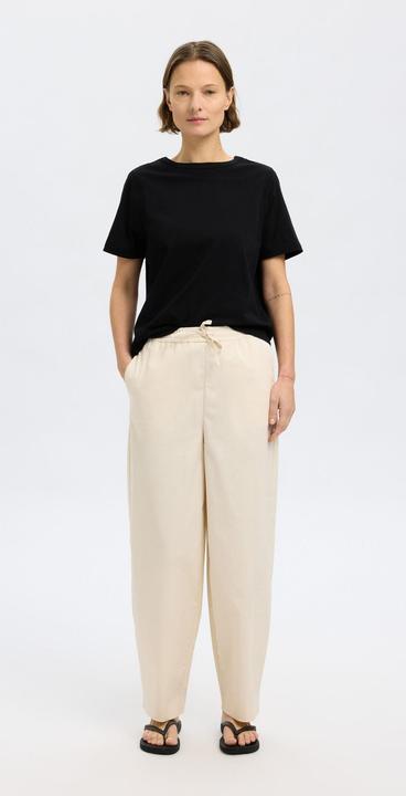Actual product image Selected Femme 100% Baumwoll T-Shirt mit Rundhalsausschnitt (M)