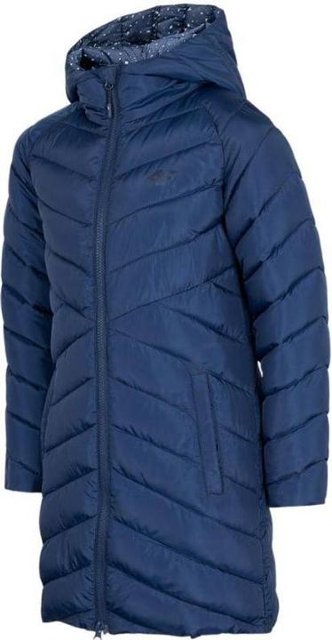 4F Marineblaue Jacke für Mädchen HJZ22 JKUDP003 31S (128cm) (31)