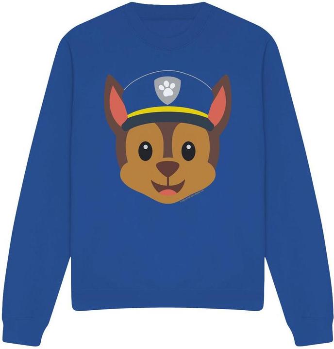 Actual product image Paw Patrol Unisex Adult Chase Emoji Sweatshirt (L)