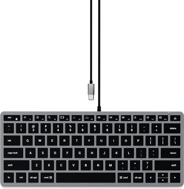 Immagine prodotto Satechi Slim W1 - Tastiera retroilluminata (US, Cablato)