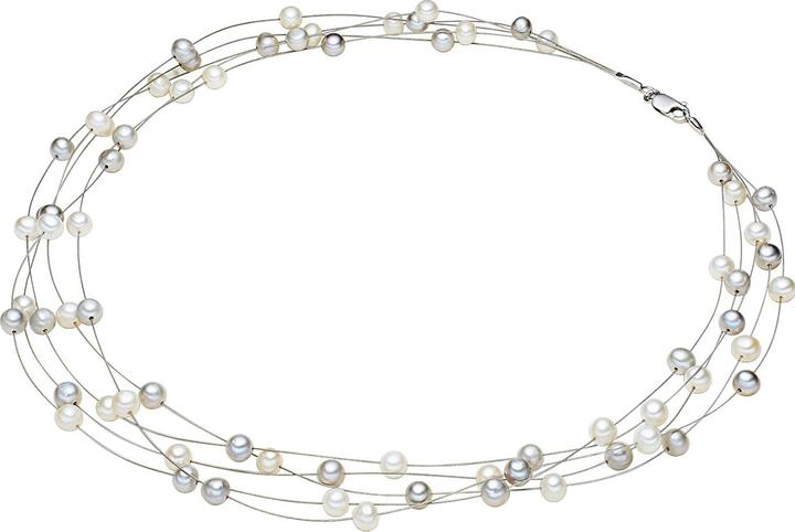 Produktbild Valero Pearls Damen Sterling Silber Süsswasser-Zuchtperle silber 43,0 cm - 2888 (Sterling Silber, 43 cm)