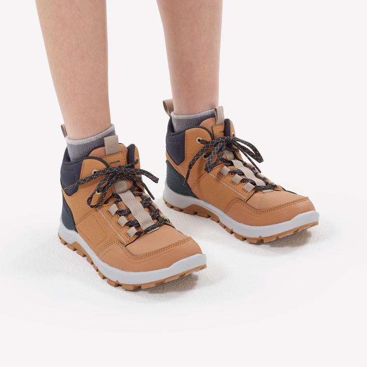 Image du produit Quechua Chaussures de randonnée enfants taille 35-38 mi-hautes - NH500 marron (36)