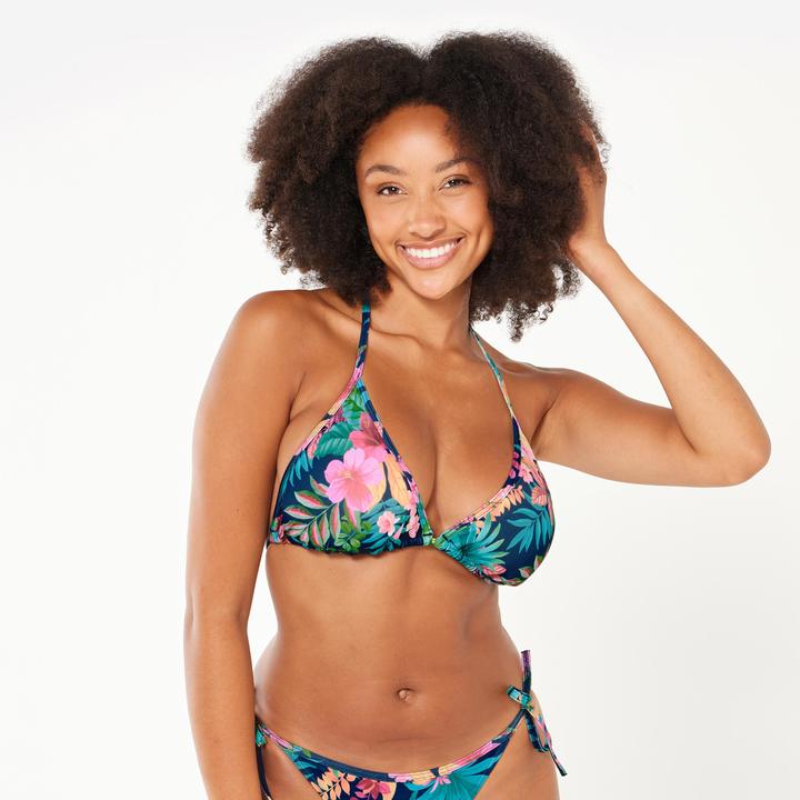 Actual product image Olaian Bikini-Oberteil Damen Triangel Mae Borabora blau (36)