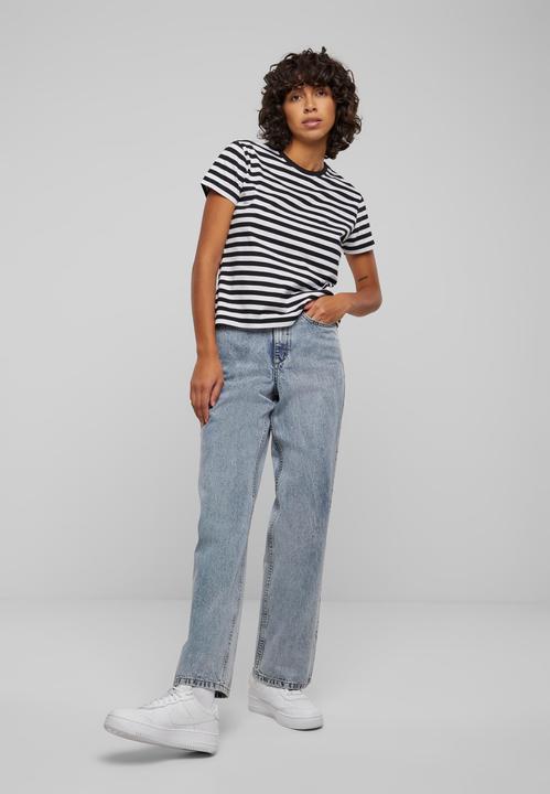 Actual product image Urban Classics Ladies Regular Striped Tee - 142653 (M)