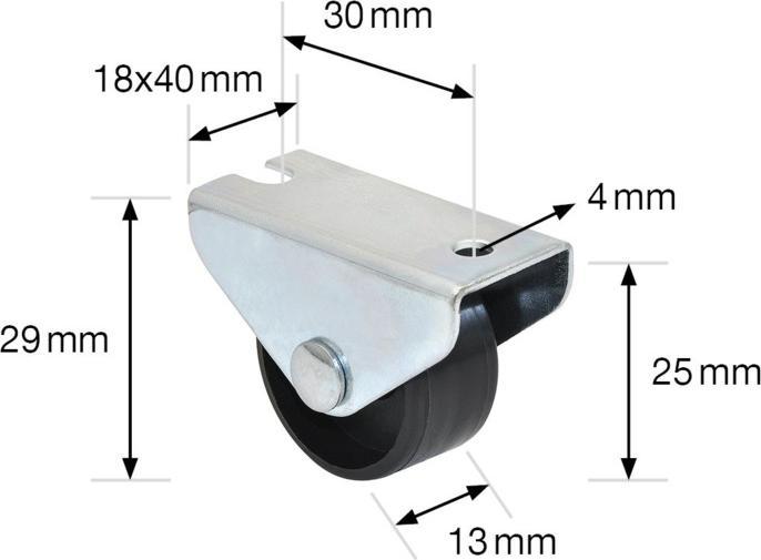 Image du produit Wagner System Roulette pour meubles