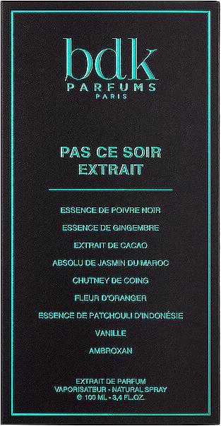 Produktbild Bdk Parfums Paris Pas ce Soir Extrait (Eau de Parfum, 100 ml)