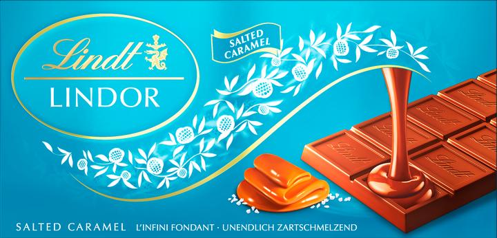 Immagine prodotto Lindt Tavoletta di cioccolato Lindor al caramello salato (100 g)