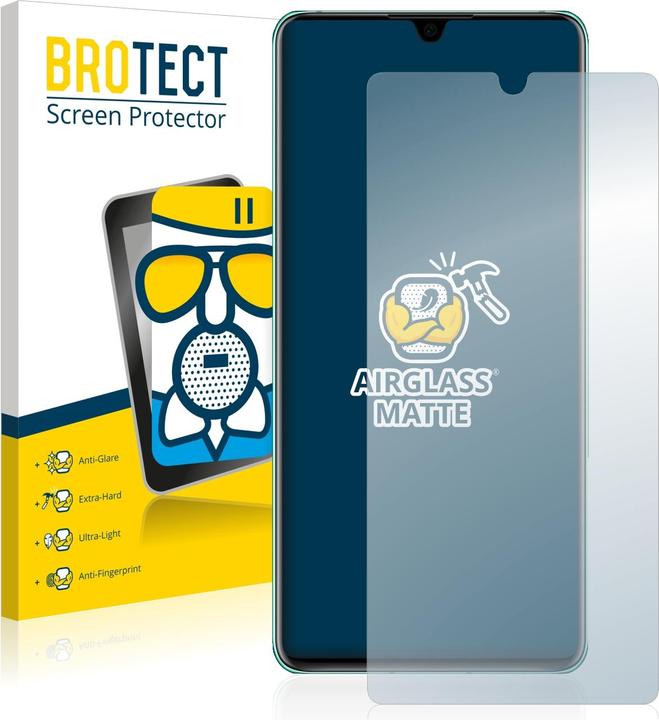 Produktbild BROTECT AirGlass Panzerglasfolie Matt (1 Stück, Huawei P30)