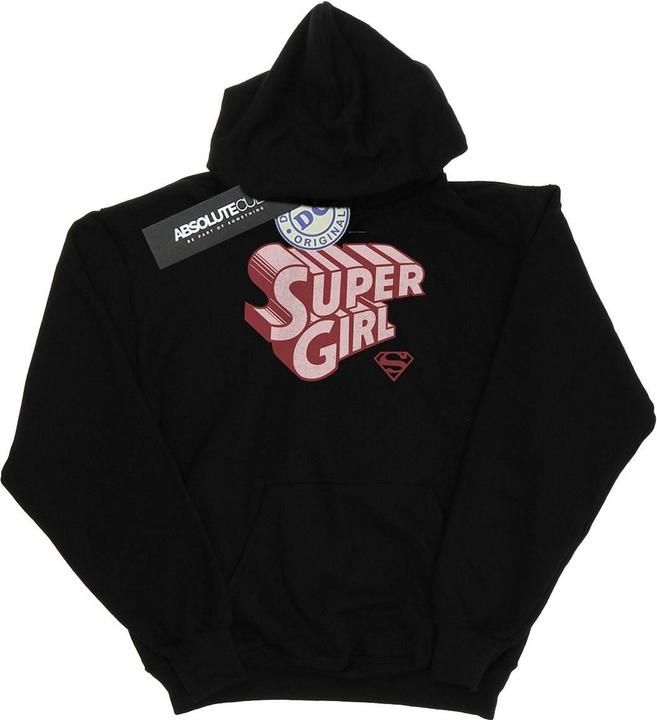 Actual product image Womens/Ladies Supergirl Retro Logo Hoodie (XXL)