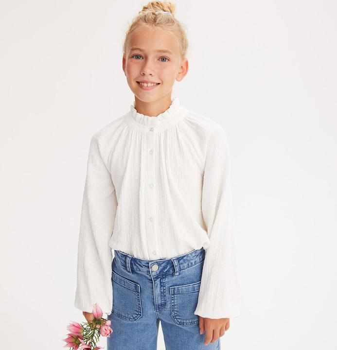Immagine prodotto La Redoute Collections Camicetta ampia con collo alto e motivo a plumetti (102)