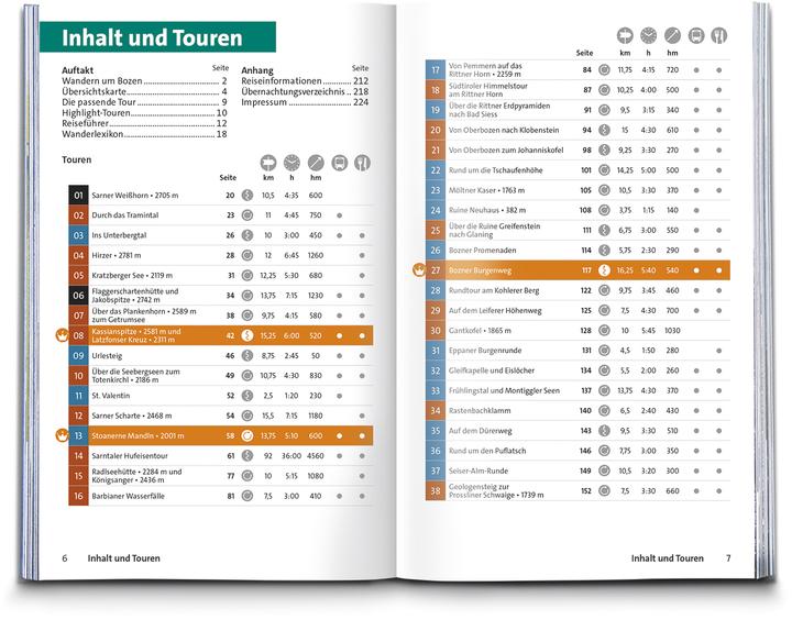 Produktbild Wanderführer Bozen, Sarntal, Ritten, Eppan, Kalterer See, Seiser Alm, Rosengarten, 55
