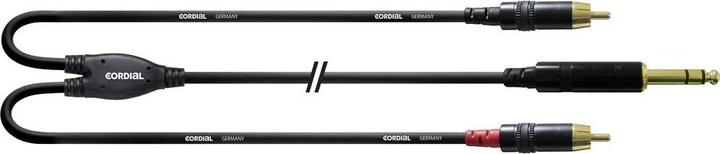 Image du produit Cordial Cfy 3 Vcc (3 m, RCA, jack 6.3mm)