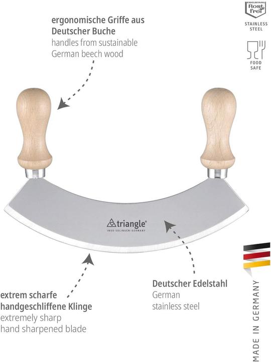 Actual product image Triangle Chopping knife (23 cm)