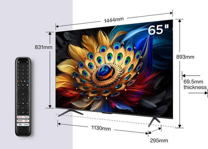Actual product image TCL 65C69B Ultra HD HDR QLED TV 65 (164 cm) (65", QLED, 4K, 2024)