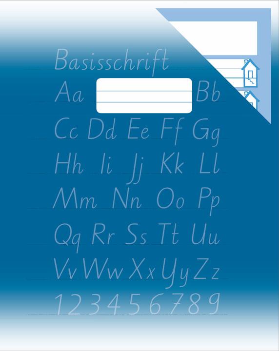 Produktbild NoName Schulheft Basisschrift mit Zeichenfeld (A4, Harter Einband)