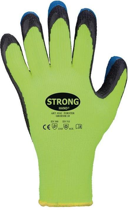 Produktbild Stronghand Handschuhe Forster Grösse 11 neon-gelb/blau EN 388, EN 511 PSA-Kategorie II (11)