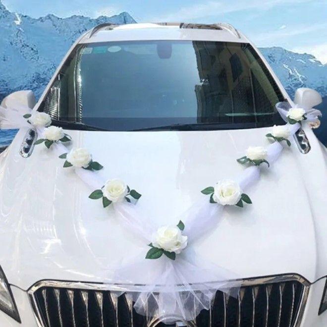 Produktbild MU Style Kunstblumen Hochzeit Auto