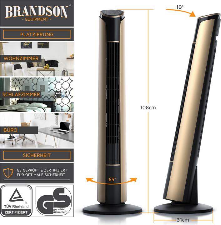Image du produit Brandson Ventilateur de tour (52 dB)