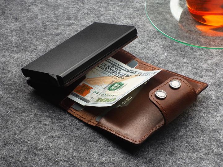 Actual product image Pularys Wallet DOPPIO credit card holder