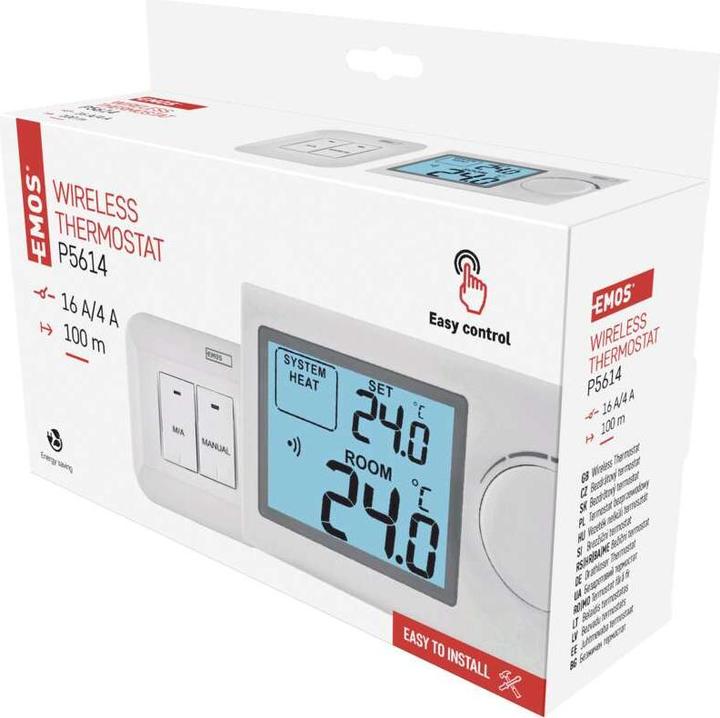 Actual product image Emos Room manual wireless thermostat P5614
