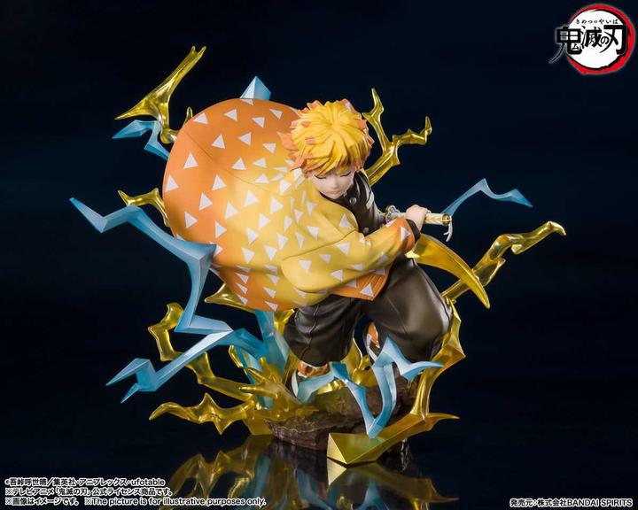 Actual product image Bandai ST Demon Slayer Zero Zenitsu Agatsuma Thunderclap 15cm