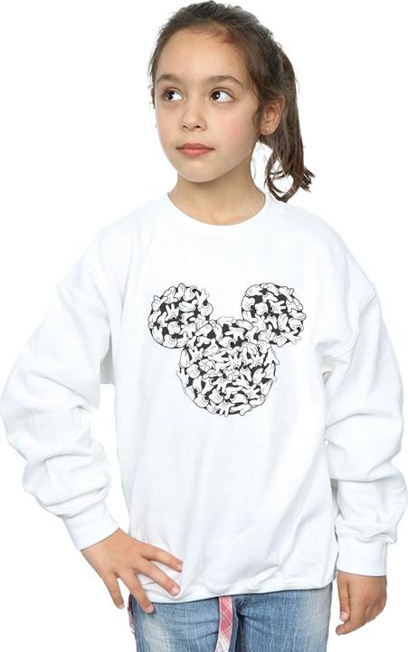 Immagine prodotto Disney Mickey Mouse Head Of Hands Felpa Ragazze (140, 146)