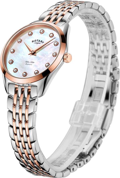Produktbild Rotary LB08012/41/D Ultra Slim Damen 27mm 5ATM (Analoguhr, 27 mm)