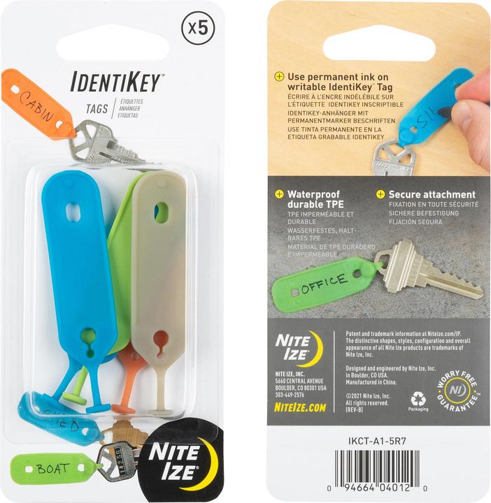 Actual product image Nite Ize IdentiKey™ Tags