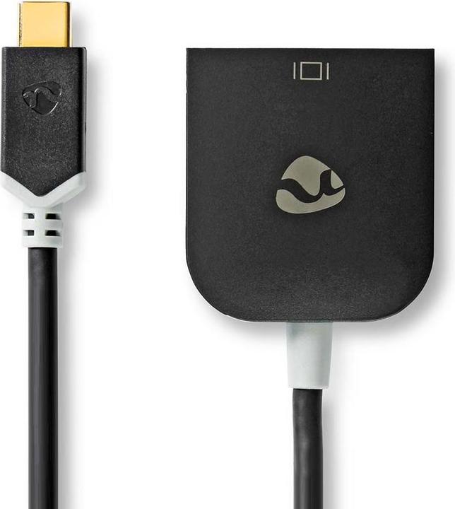 Produktbild Nedis USB-Adapter USB 3.2 Gen 1 USB-CT Stecker VGA Buchse 0.20 m rund Vergoldet PVC Anthrazit Verpac (USB Typ-C, 20 cm)