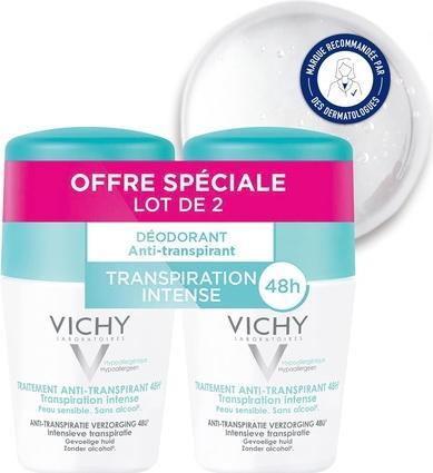 Immagine prodotto Vichy Set di 2 deodoranti antitraspiranti 48H - 2 x 50 ml (Roll-on, 100 ml)