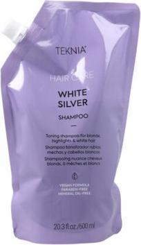 Image du produit Lakmé Teknia Hair Care White Silver Shampooing Recharge 600ml (600 ml, Shampoing pour cheveux gris)