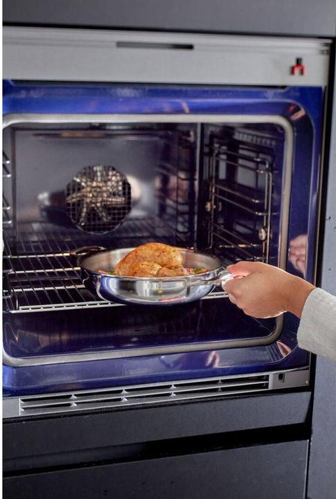 Actual product image Demeyere Multifunction frying pan 2 handles rim closed (28 cm, Frying pan, Stainless steel)