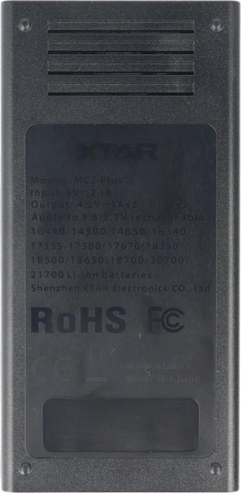 Actual product image AccuCell Charger MC2 Plus suitable for 10440,14500,14650, 16340, 17335, 17500, 17670,18350,18490, 18500,... (1 pcs., Chargers without battery)