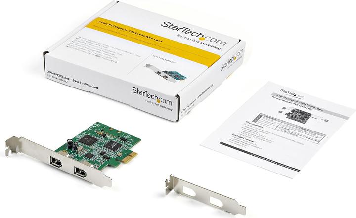 Produktbild StarTech .com 2 Port 1394a FireWire PCI Express Schnittstellenkarte