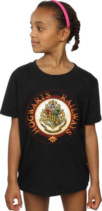 Actual product image Girls Hogwarts Rail Cotton T-Shirt (128)