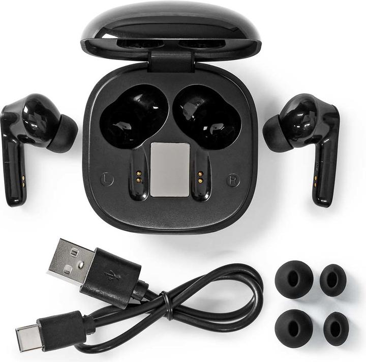 Produktbild Nedis Vollständig drahtlose Kopfhörer | Bluetooth® | max. Batteriespielzeit: 5 Std | Berührungssteue (ANC, 5 h, Kabellos)