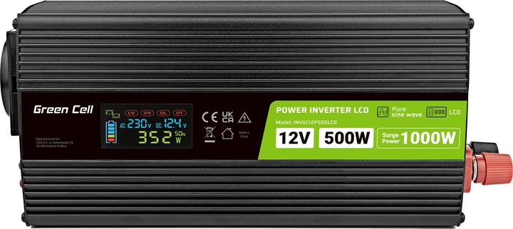 Immagine prodotto GreenCell Przetwornica LCD /1000W Czysty sinus z wywietlaczem