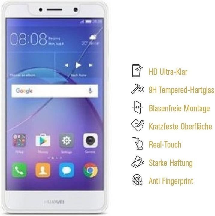 Actual product image Protectorking 3x real tempered 9H armoured glass 3D CLEAR (3 Piece, Mate 9 Lite)