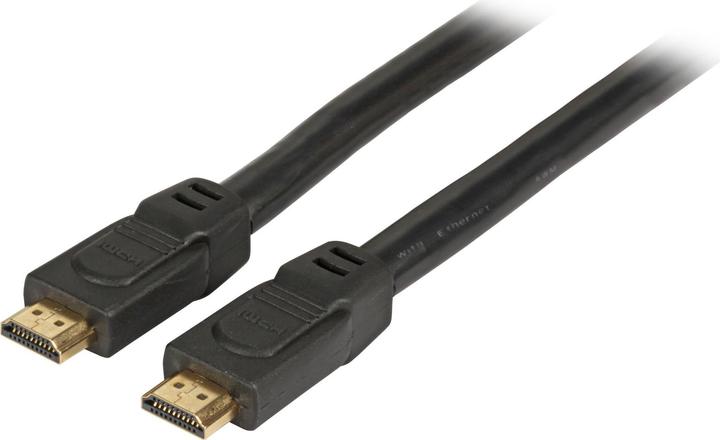 EFB Elektronik HighSpeed HDMI+ Kabel with Ethernet 4K60Hz A-A St-St, 0,5m, schwarz Unterstützt Ultra HD / 4K 60Hz V (0.50 m, HDMI)