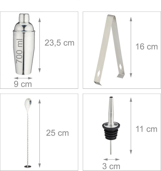 Actual product image Relaxdays Cocktail-Set (Cocktail set)